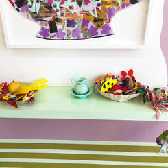 Shelf detail, Objects of Desire installation 