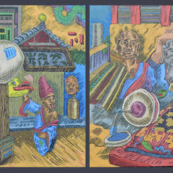 Nagasaki Sketchbook VIII; The Chinese Buddhist Temple