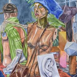 Arrangement with Mannequin Disdained with Sound