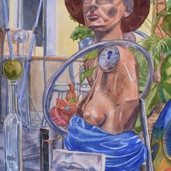 Arrangement with Mannequin Conceptualizing the Nature of Speech