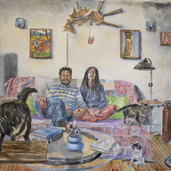 Marco, Jorgelina, and their Cabal of Cats