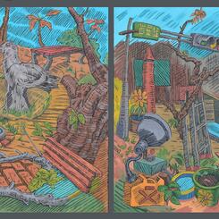 Nagasaki Sketchbook X/ The Small Park Near the House