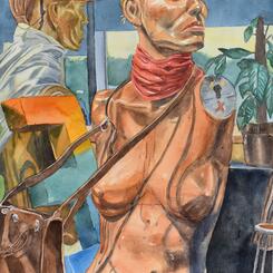 Arrangement with Mannequin Aspiring to Greatness Despite the Odds 