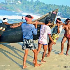 Fishermen at the Port of Kovalam
