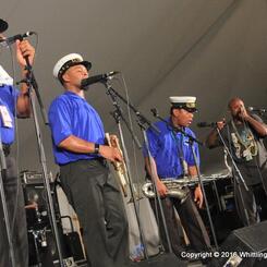 The Treme Brass Band, Benny Jones Sr. & special guest Shodekeh @ the American Folk Festival in Bangor, Maine, 2016.