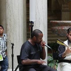 Kurdish Fusion: Ghazi Kurdistani with Shodekeh & Ali & Halgurd Omar during World Refugee Day @ The Walters Art Museum, 2013.