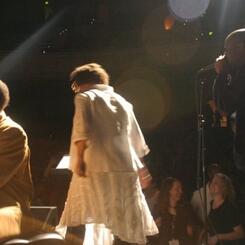Jazz Diaspora: Shodekeh performing with the legendary New Orleans Pianist Henry Butler & New Orleans Musical Ambassador Lilian Boutté @ the Conference on World Affairs Jazz Concert, 2009.