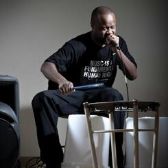 The Hip Hop tradition of Beatboxing, influenced by Go Go Traditions.