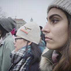 Marching in the 2017 Women's March