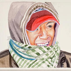 Young man wearing red hat.jpg