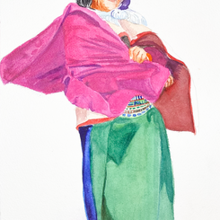 Indigenous Woman in Bright Fuschia..png