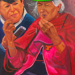 Wisdom, 30X40’acrylics on canvas, 2018