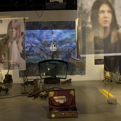 Falling Off the Edge of Nebraska installation front view.