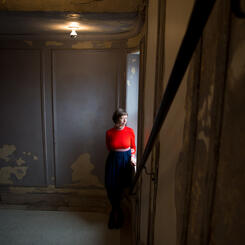 Portrait of Margaret Rorison inside The Parkway Theatre 