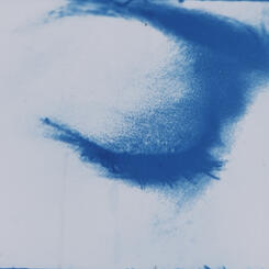 16mm cyanotype frame 