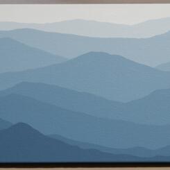 the ridge- range and color grade study in blue