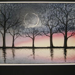 watercolor moon, salted