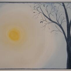 shiver I, watercolor trees