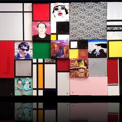 A monDean Art Wall with family, friends and faces