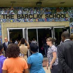 Barclay Community School Mural Day Reveal