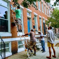 Installation with homeowners and contractors