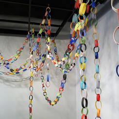 clay paper chain (detail)