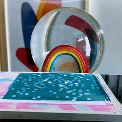 snowglobe and silkscreen