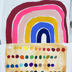 tote bag and test tile