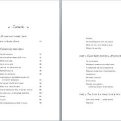 How to Write a Poem - Table of Contents