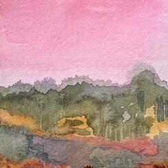 A Very Pink Sky   6x9
