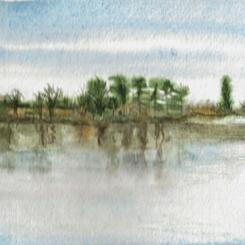 A Gloomy Day at Loch Raven  6x9