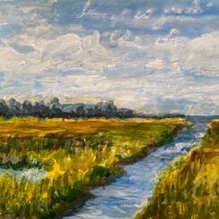 Bay Marsh at LBI, NJ  11x14