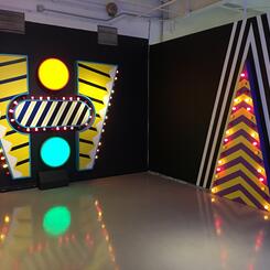 Assembly II and Triangle Installation view  