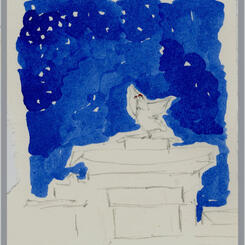 Chicken & Starry Night - Chinese Pagoda