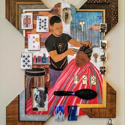 Barber shop Series#36 Side  