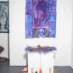 Lavender Scary Fairy Installation: Lavender Lad Shrine