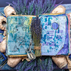 Lavender Scary Fairy Installation: Queer Spirit Grimoire