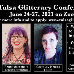Tulsa Glitterary Writers Conference digital ad
