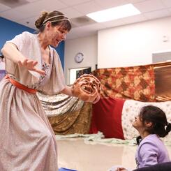 Greek Masks in service to children with different abilities and the Magical Experiences Art Company
