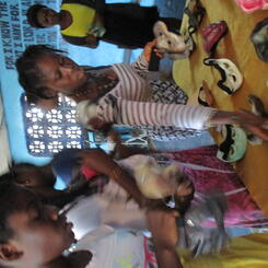 Student Instructors choose masks for an exploration