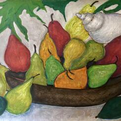 Fruits and Flowers   Gouache on Paper. 30x 40