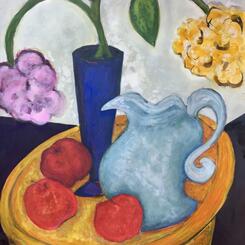 Fruits and Flowers. Gouache on Paper 30 x 40
