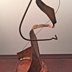 Wooden and Copper Sculpture