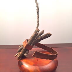 Wooden and Copper Sculpture