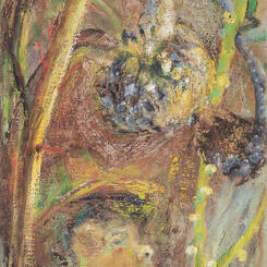 No Memorials for This Lot 2018, 81x12x 1 oil on canvas