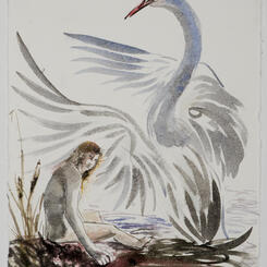  What's This V,  2016 , 25 x19 Chinese ink, watercolor on Mulberry paper