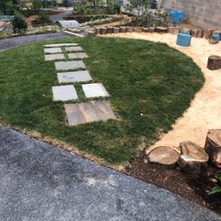 Playspace view from McCulloh St. (east)