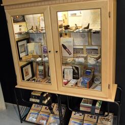 Blakeney Point Flint project cabinet installed for Artscape 2017 Fieldwork Exhibtion.