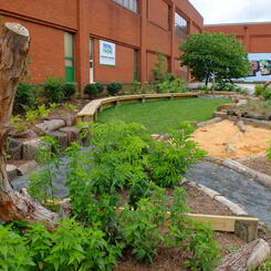 HEMS outdoor class room and play space, 2021