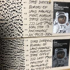 Arctic Refuge Drilling protest postcards (2020)